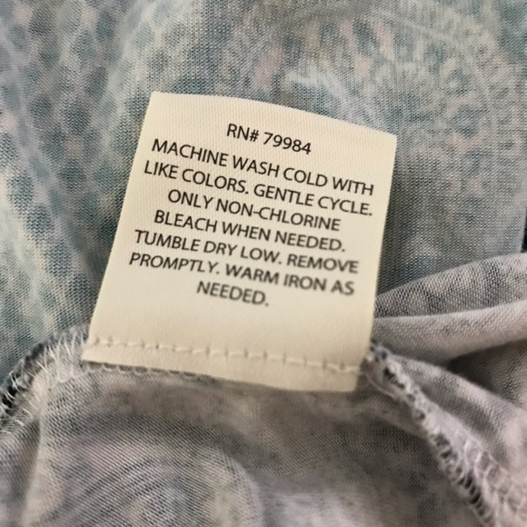 Soma Sleeveless Fit + Flare Tunic Dress Blue Ombré Size L - Picture 7 of 7